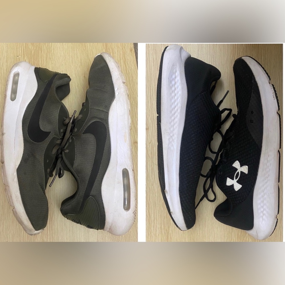 Two Pair-Nike & Under Armour Men’s Sneaker Lot Size 10.5